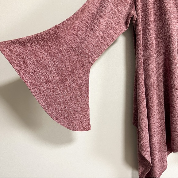 JMS Just My Size Bell Sleeve Lightweight Deep V-Neck Top Size 5X - Picture 6 of 10